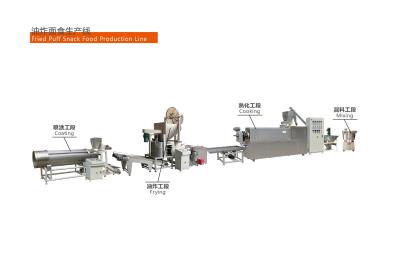揚げ小麦粉スナック生産ラインの設備とプロセス